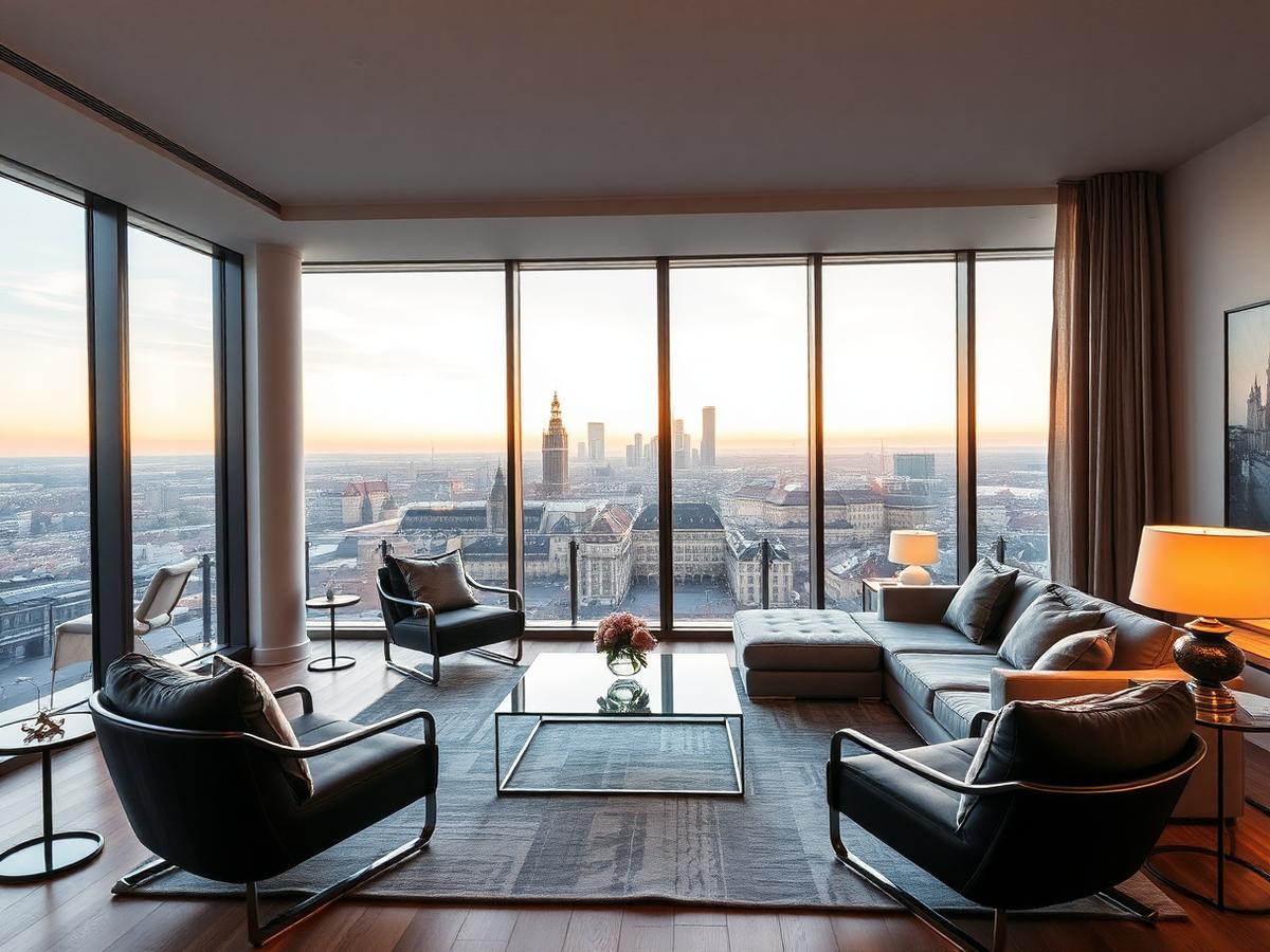 Penthouse mit Skyline